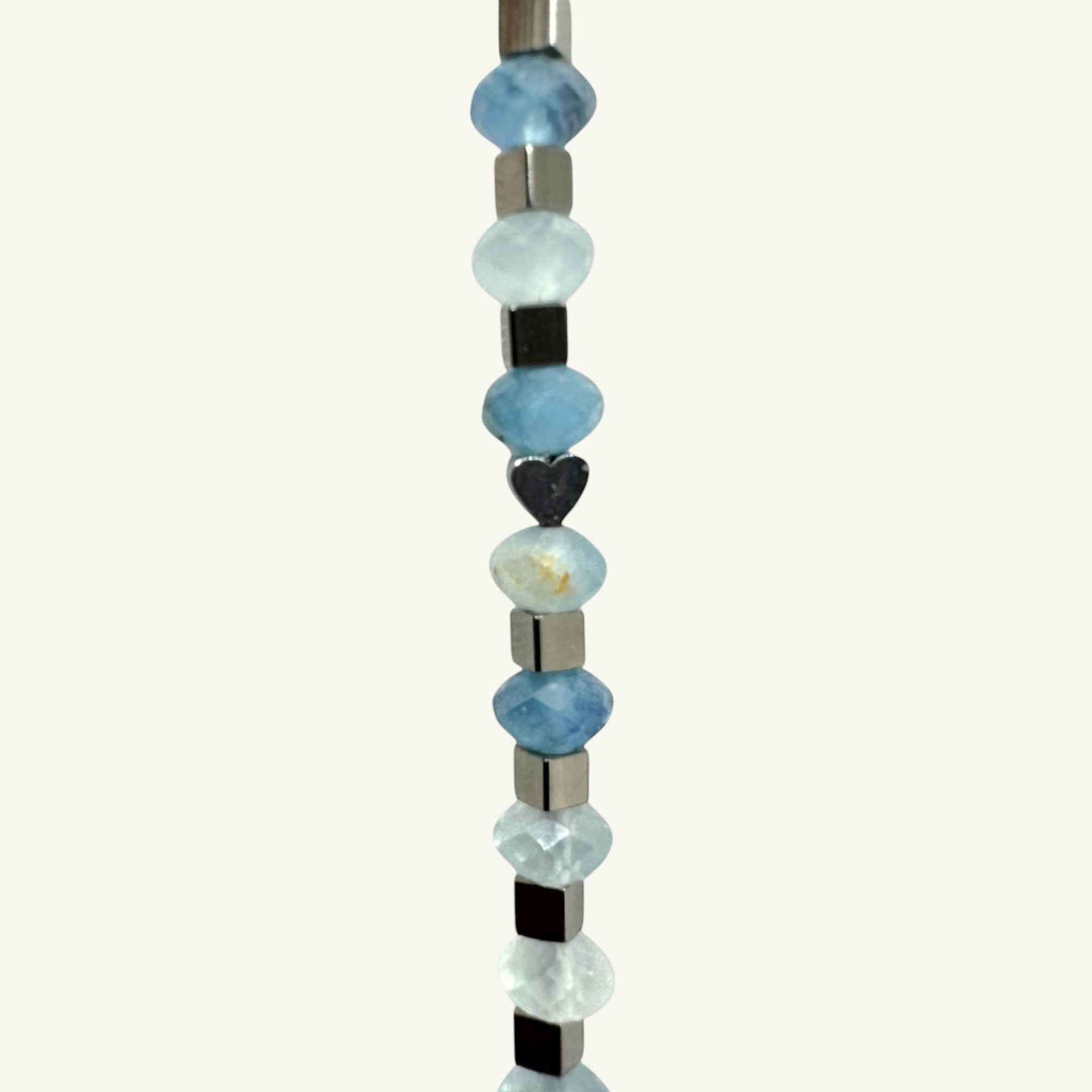 Bracciale acquamarina sfaccettata Sharifa Crystals